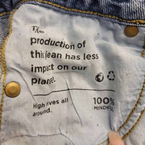 Pacsun 90s Boyfriend High-Waisted Patchwork Jeans 22x30 - Picture 7 of 10